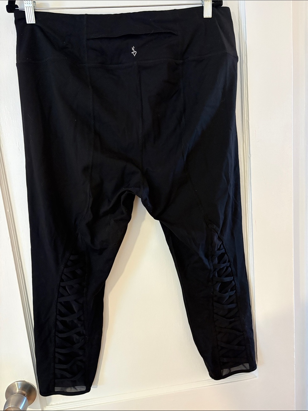 Torrid Active Crossback Performance Capri Pants with Lattice Detail